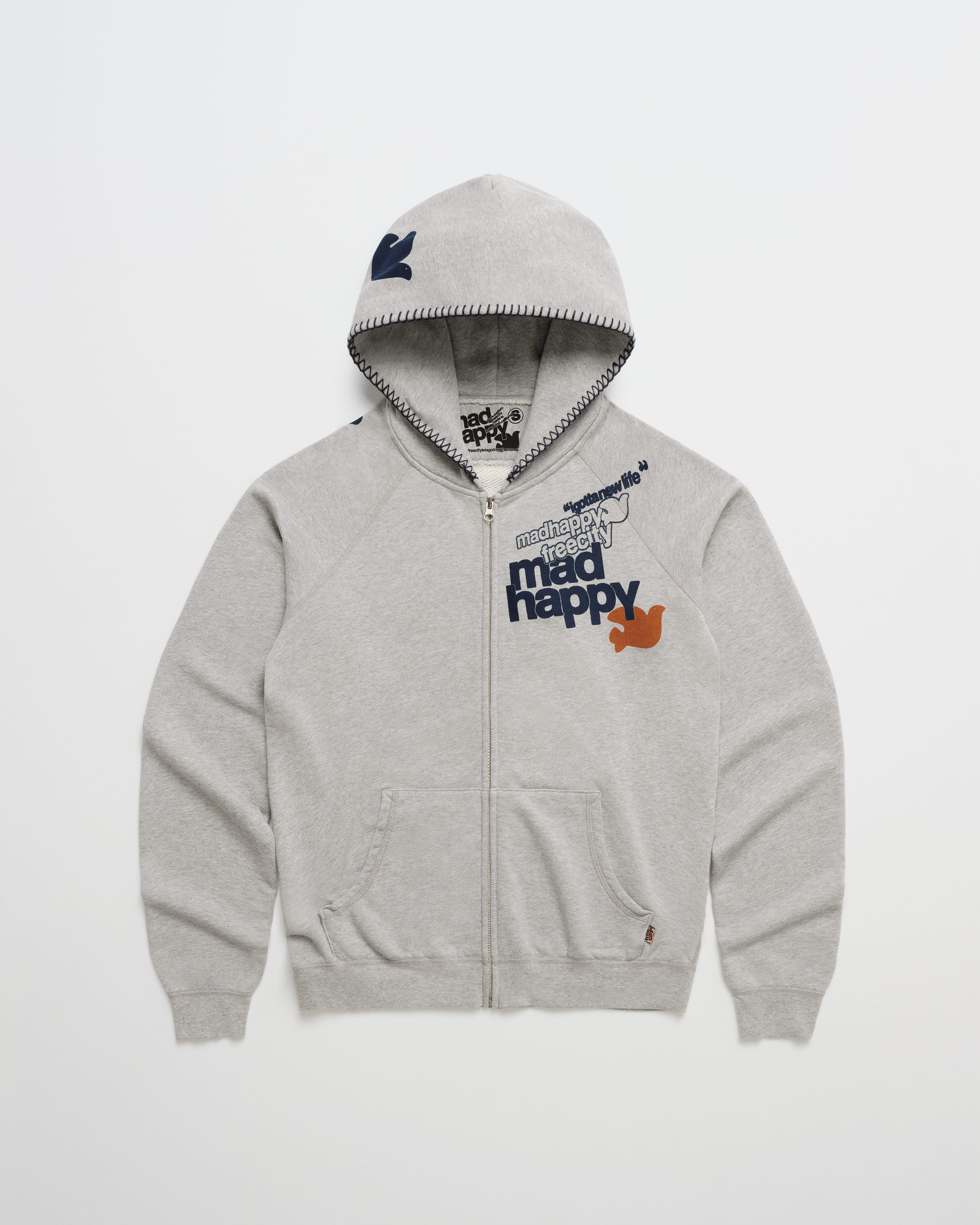 FREECITY フリーシティ　ジップ　スウェット　パーカ Madhappy-Freecity-Fleece-Zip-