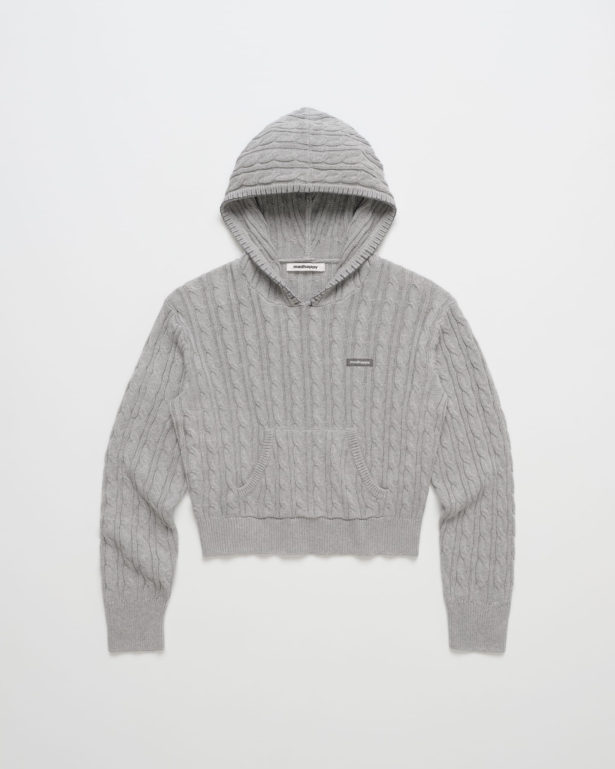 Heritage Classics Washed Cable Knit Hoodie | Madhappy
