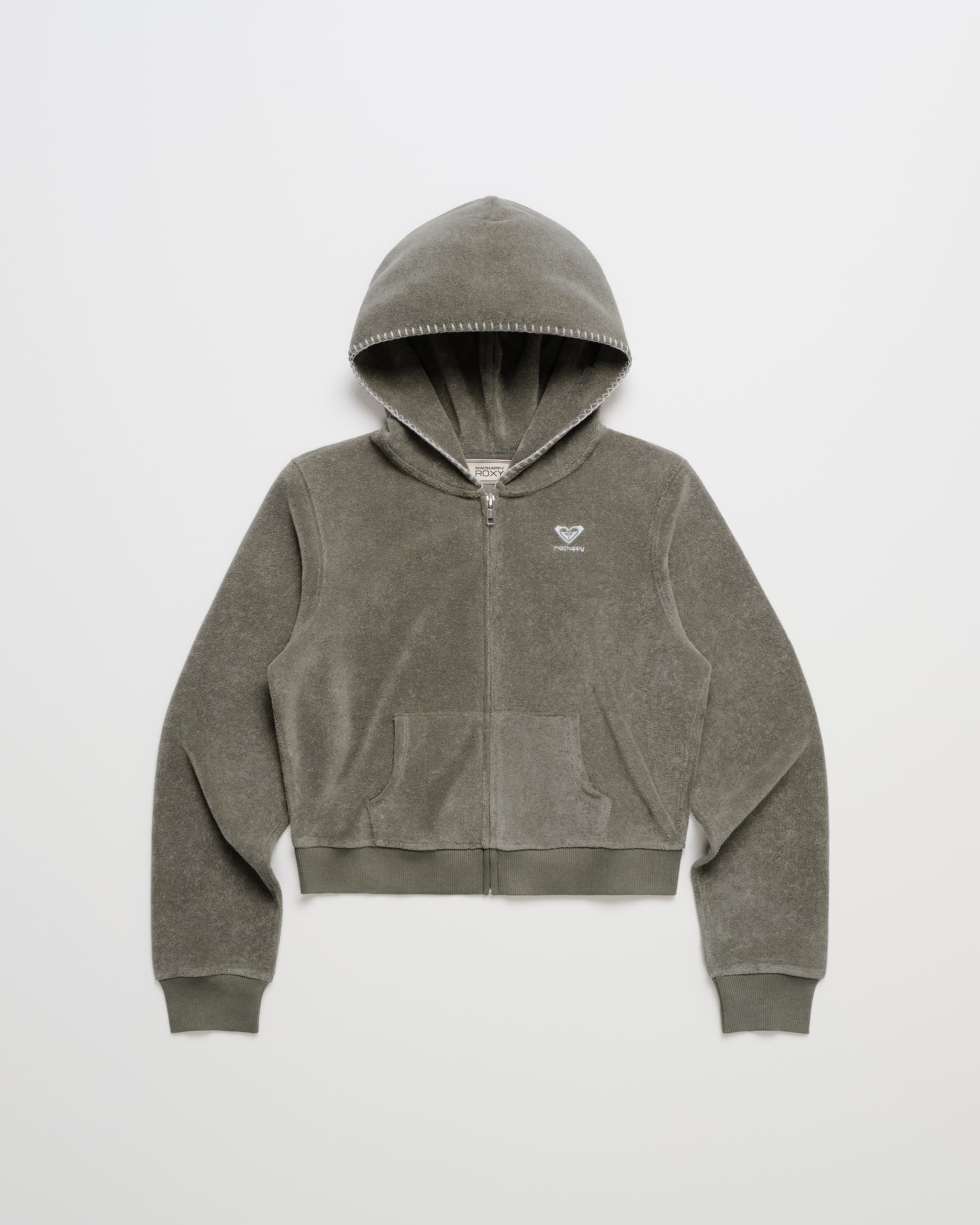 Roxy Terry Shrunken Zip Up | Madhappy