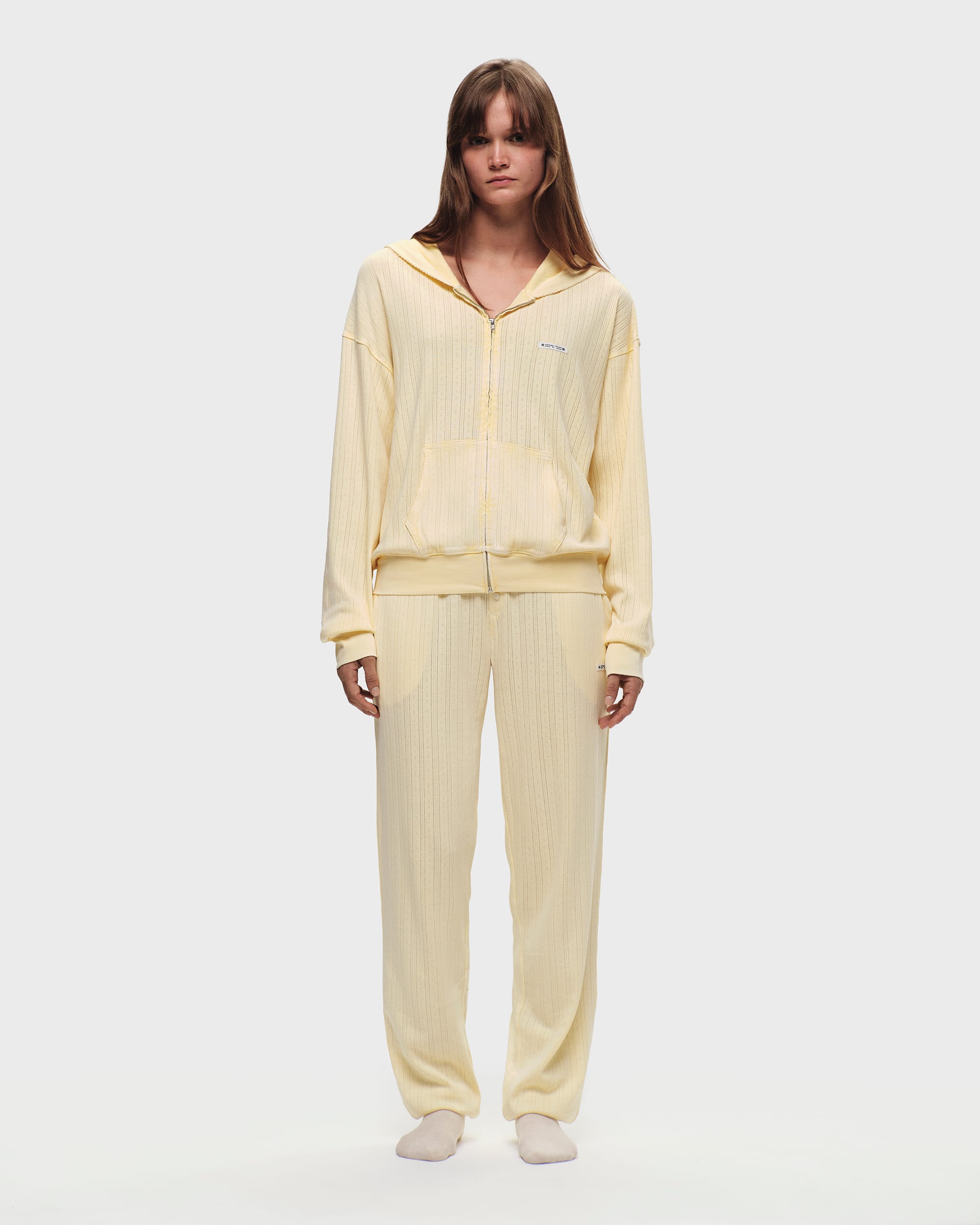 Hanes Pointelle Zip Up | Madhappy