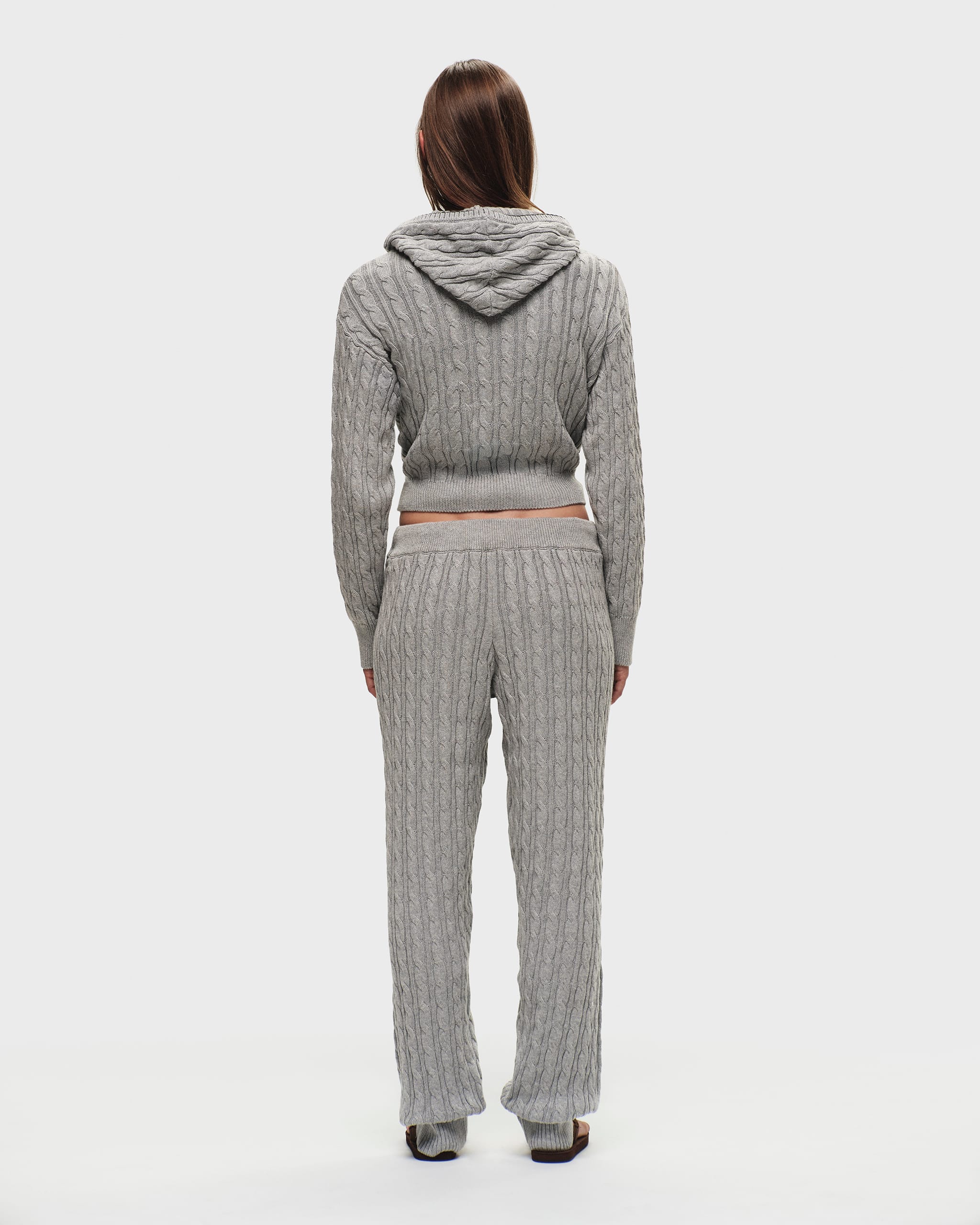 Heritage Classics Washed Cable Knit Hoodie | Madhappy