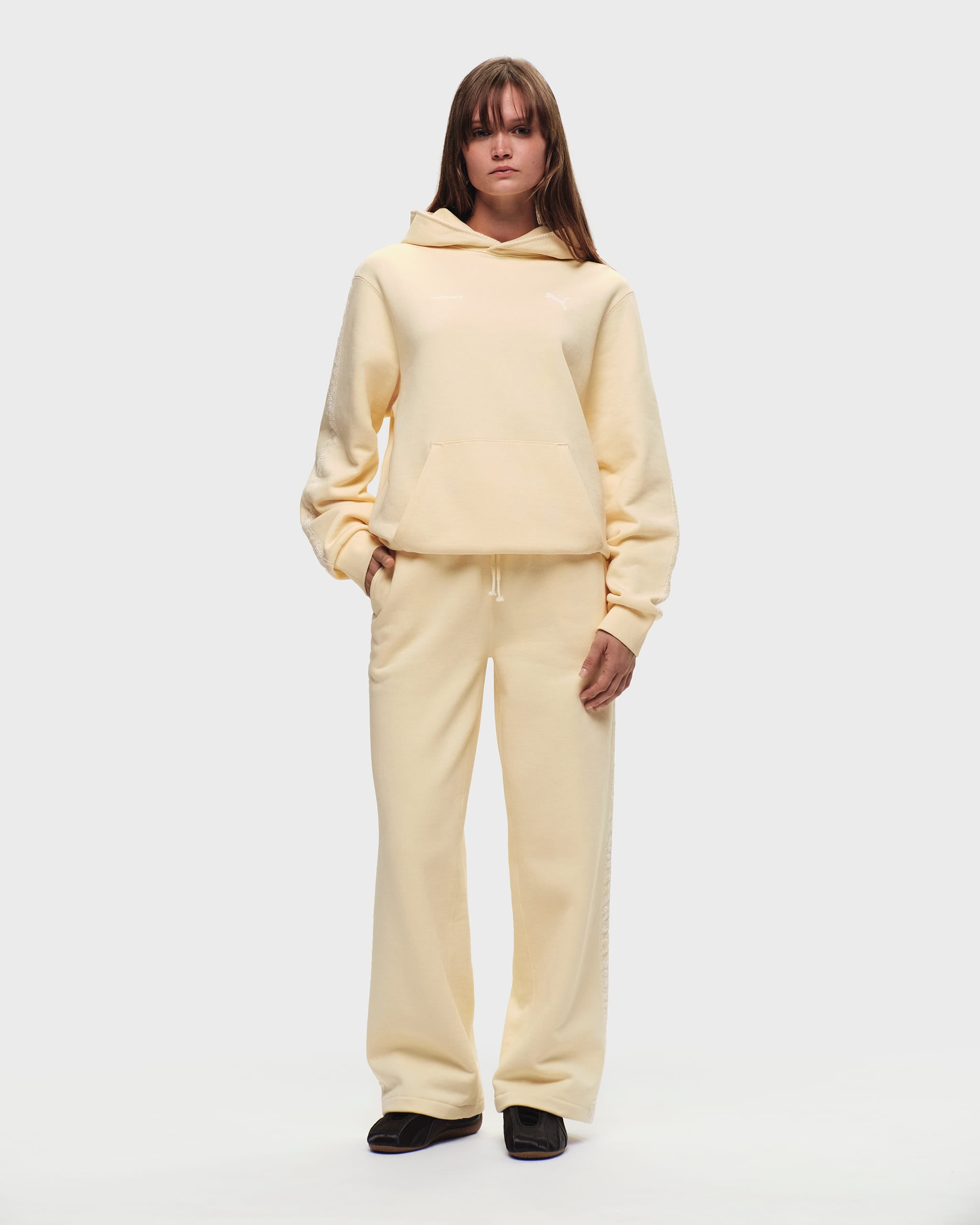 PUMA Lace Trim Fleece Hoodie | Madhappy