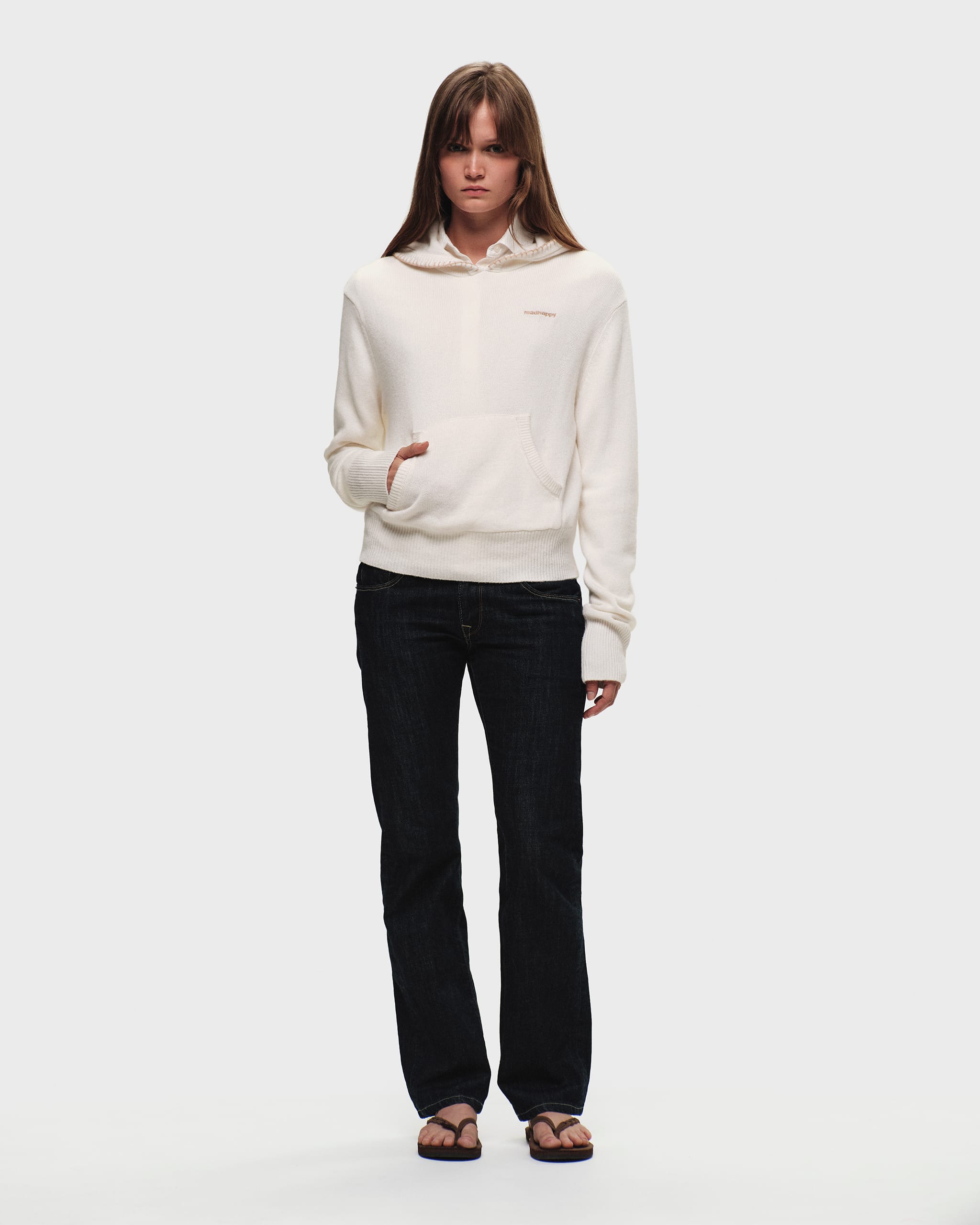 Shrunken Pullover Sweater Hoodie | Madhappy