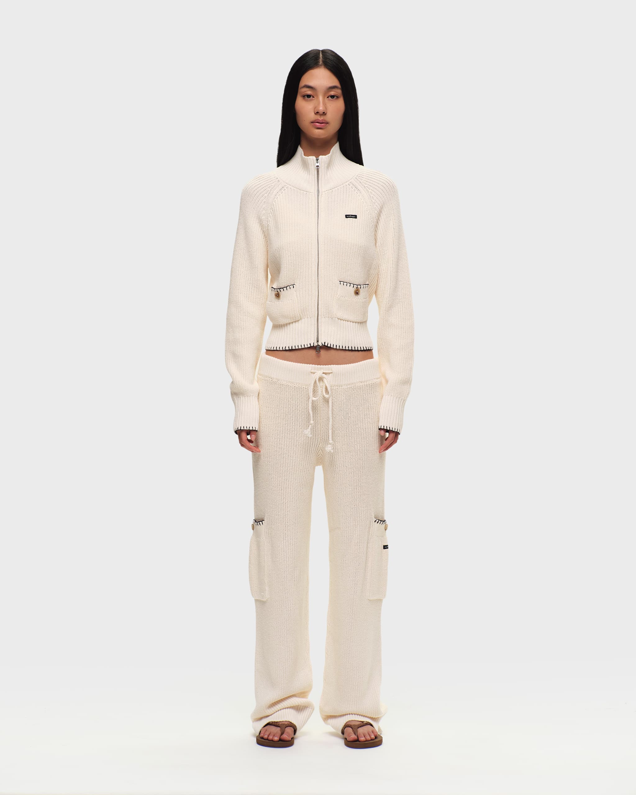 Washed Knit Full Zip | Madhappy