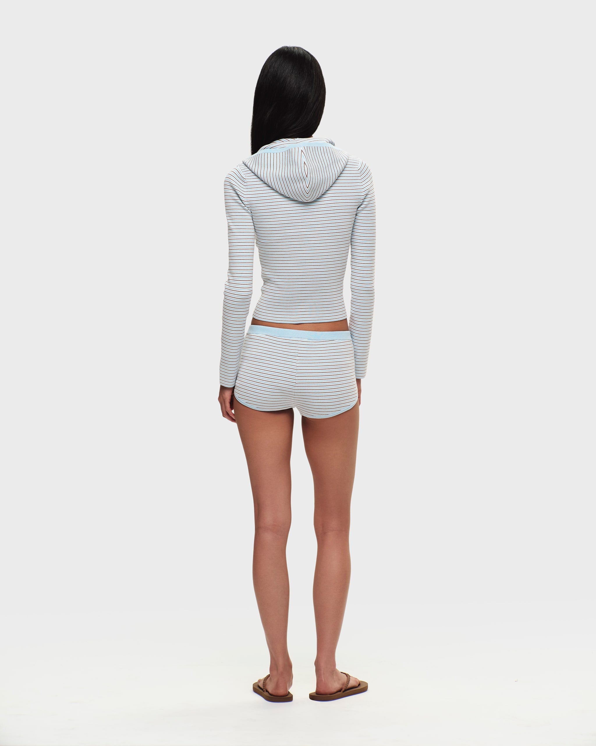 Ribbed Knit Hooded Cardigan | Madhappy