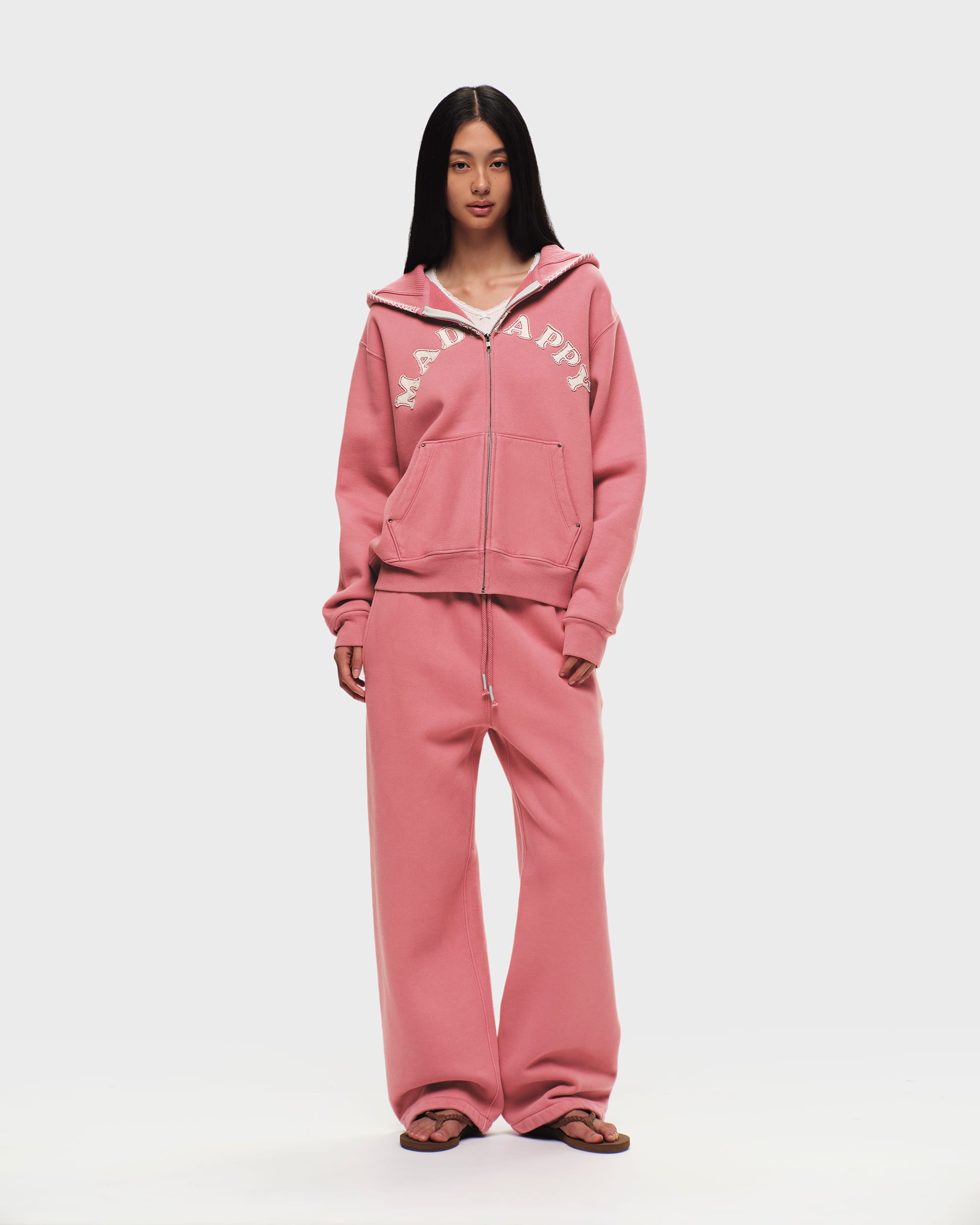 Washed Cooper Applique Zip Up | Madhappy
