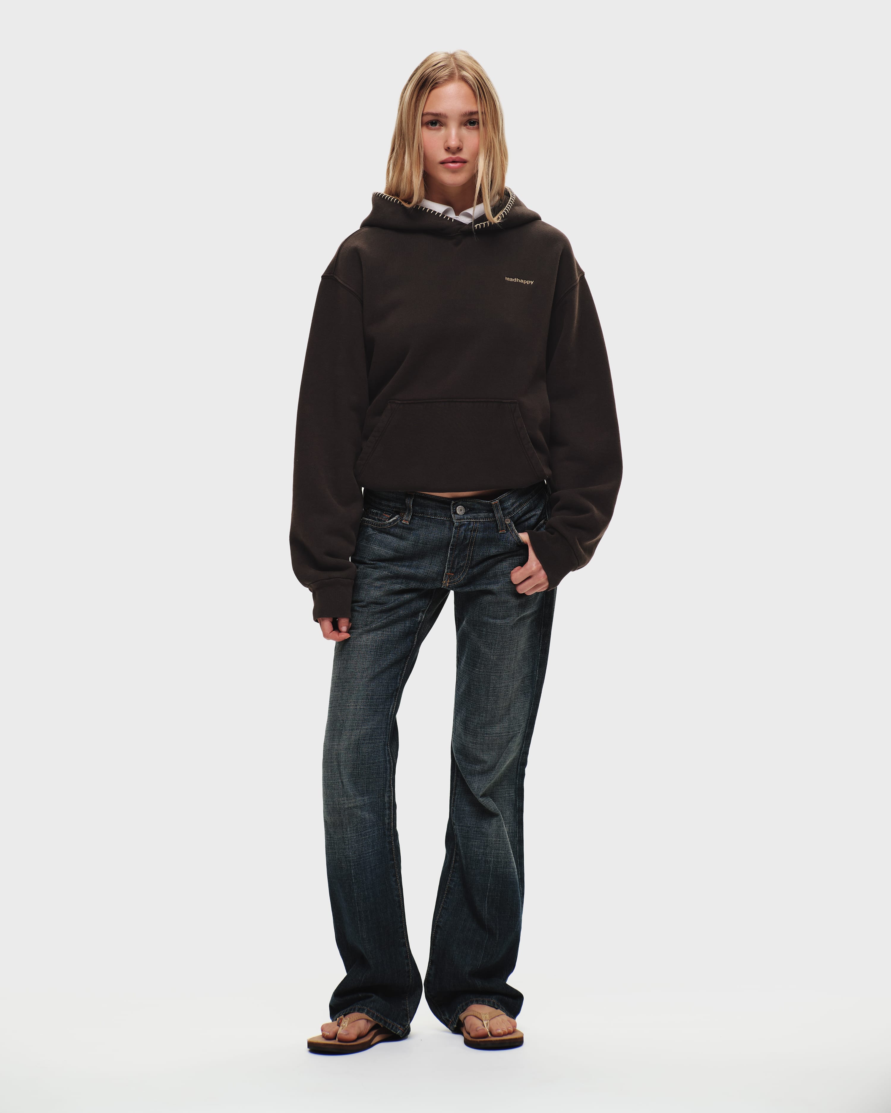 トップス madhappy Classics Cropped Fleece Hoodie Classics Fleece Hoodie | Madhappy