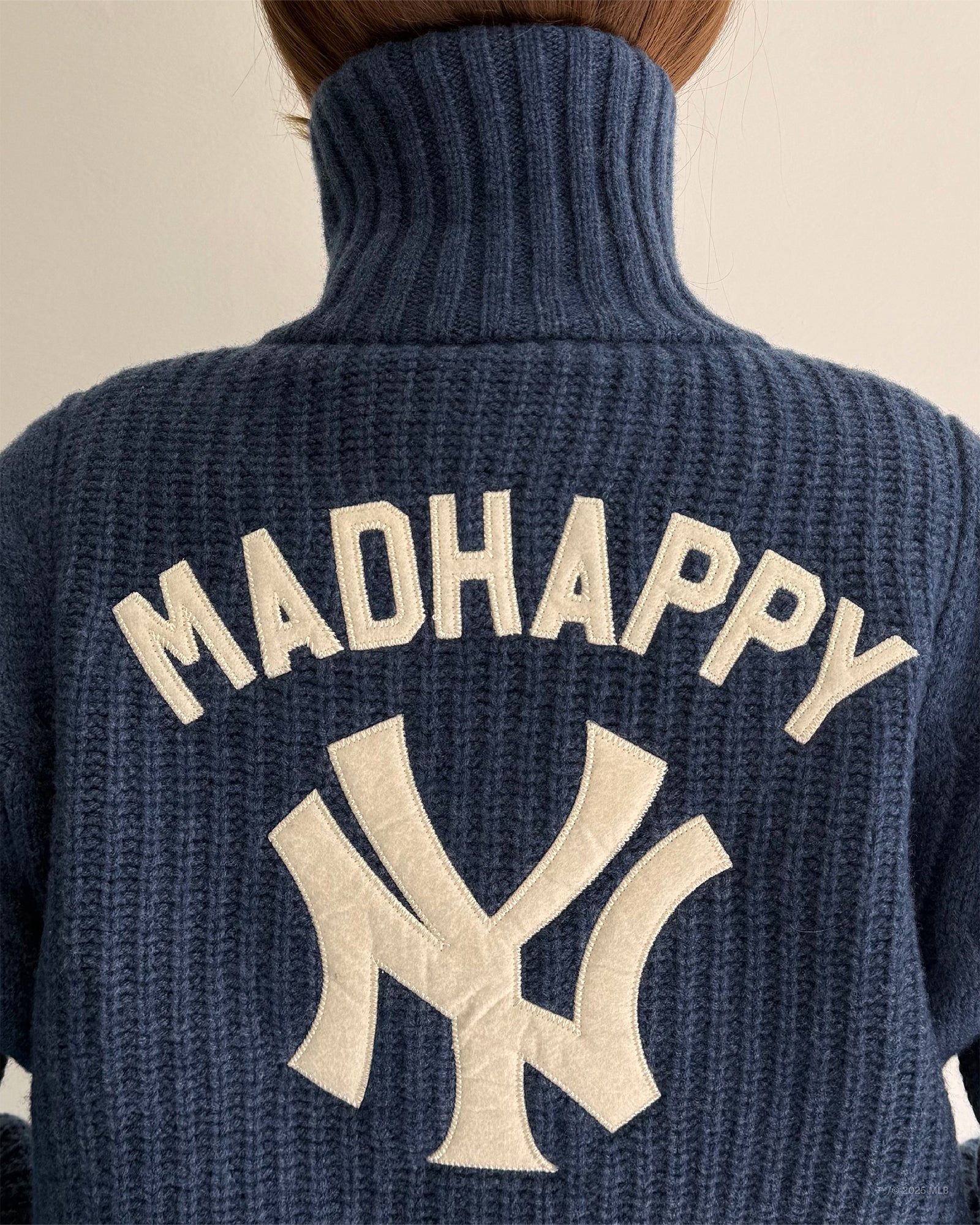 Yankees Knit Baseball Jacket | Madhappy
