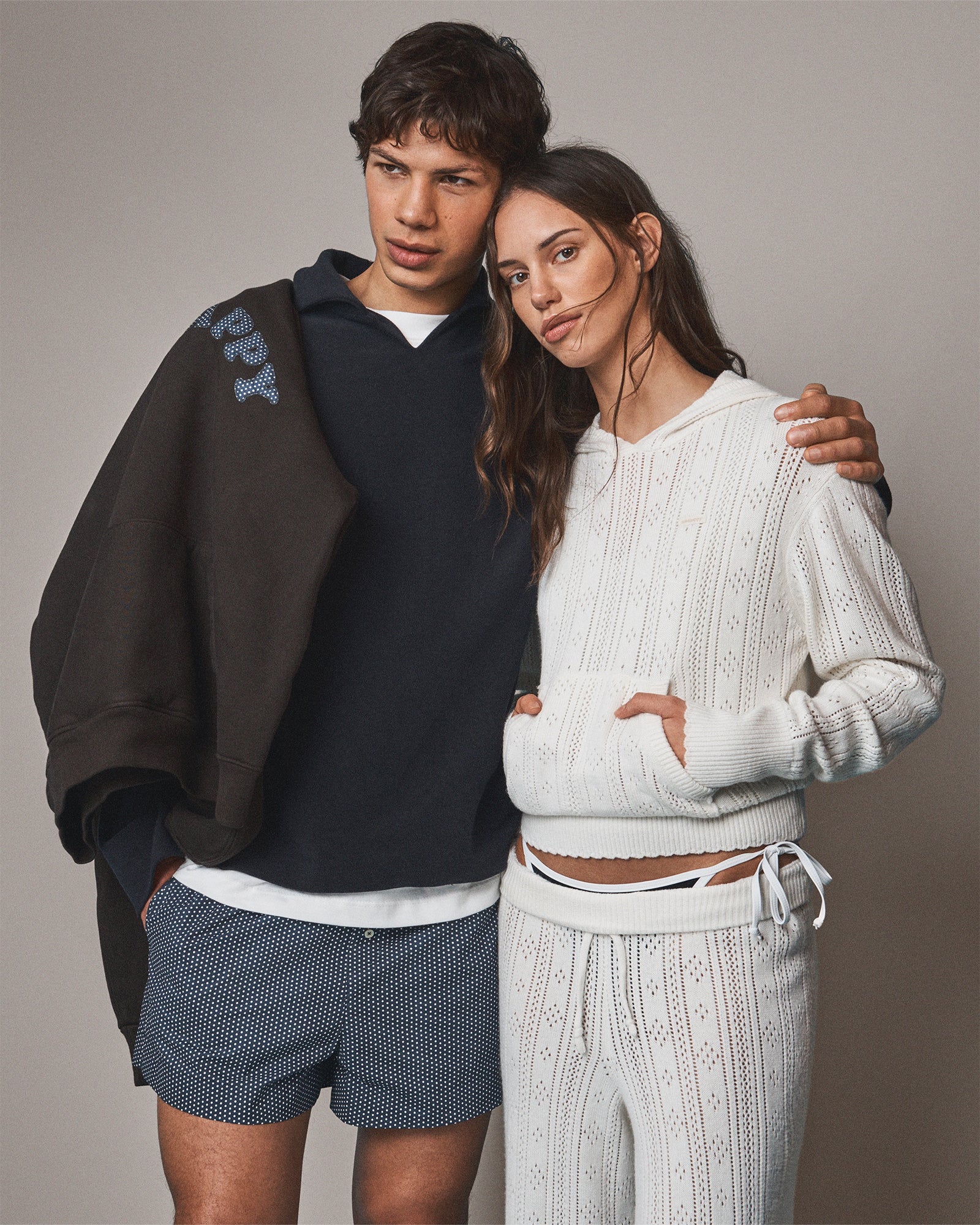 Pointelle Pullover Sweater Hoodie | Madhappy