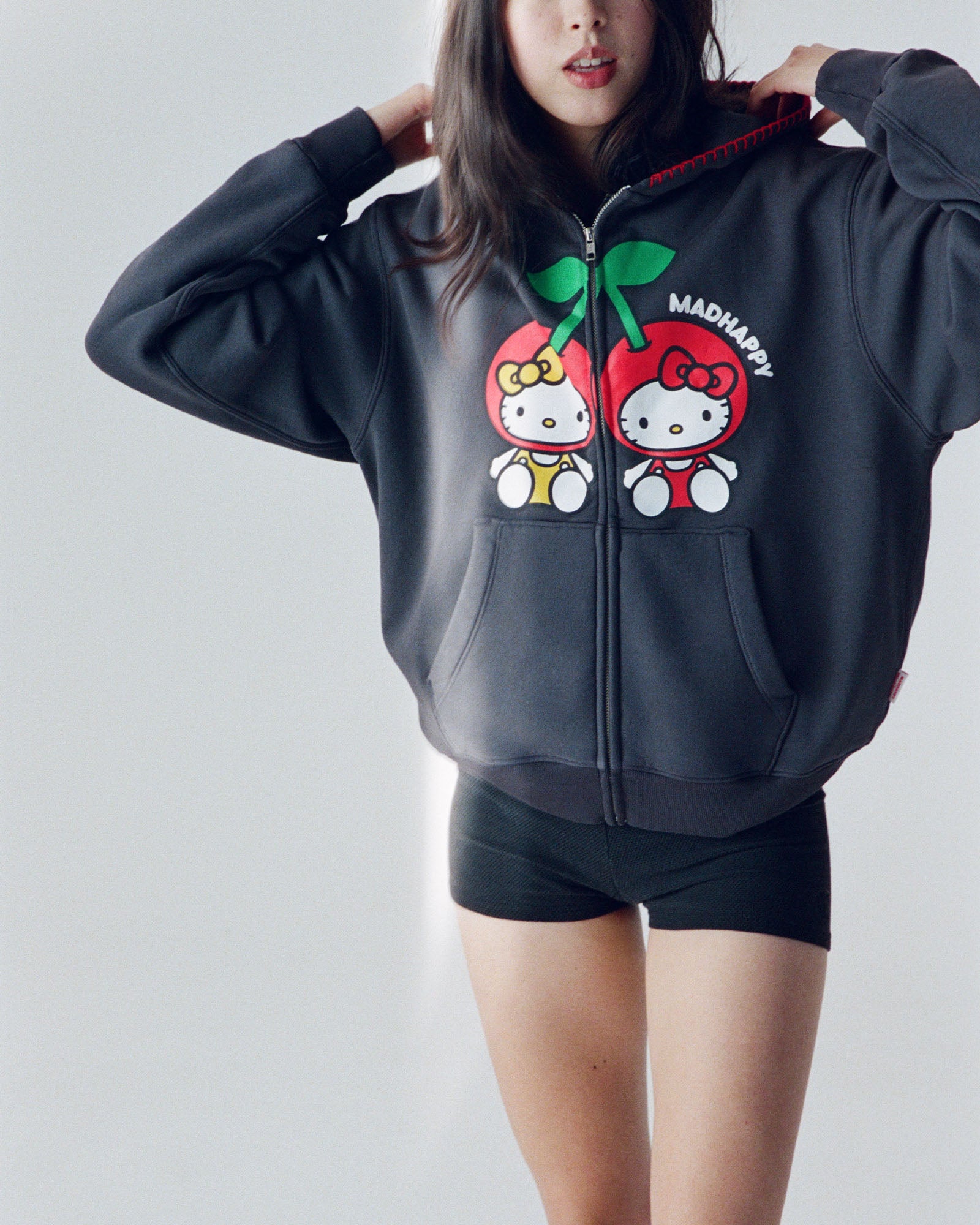 Hello Kitty® Cherries Midweight Fleece Zip Up | Madhappy