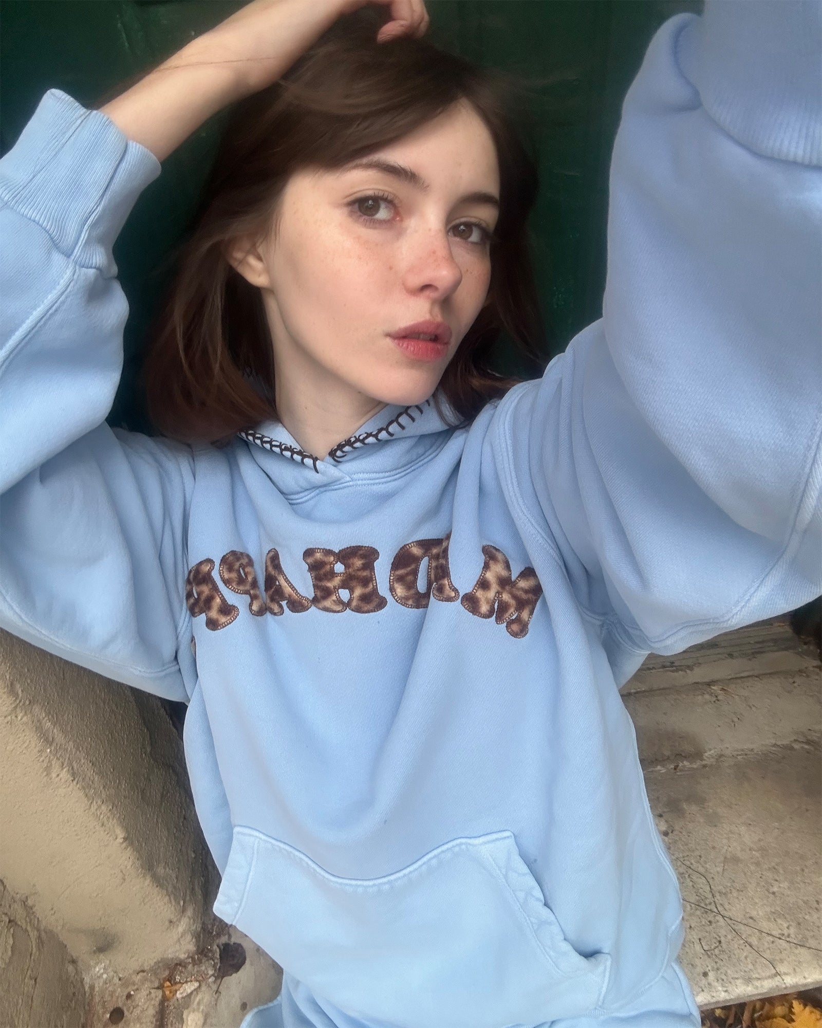 Leopard Appliqué Cooper Fleece Hoodie | Madhappy