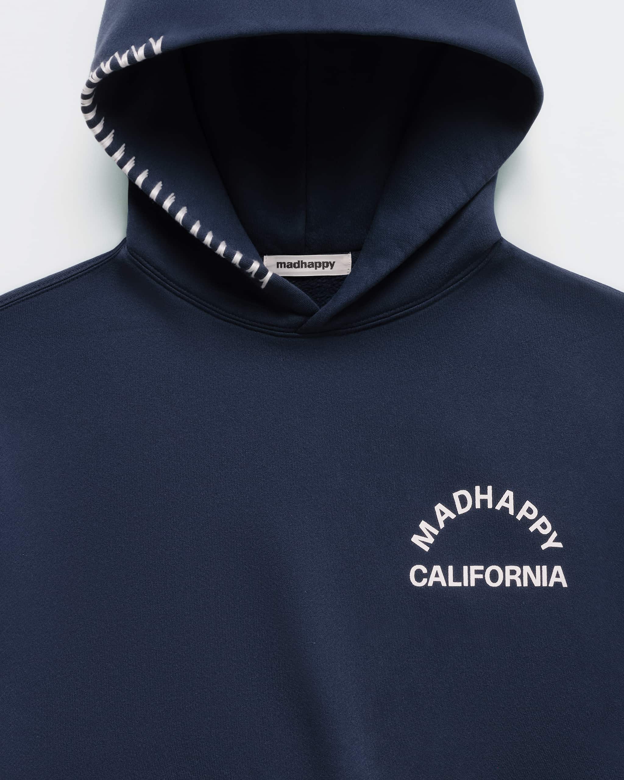 LOSANGELESAPPAREL パーカー Navy ネイビー California Arch Fleece Hoodie | Madhappy