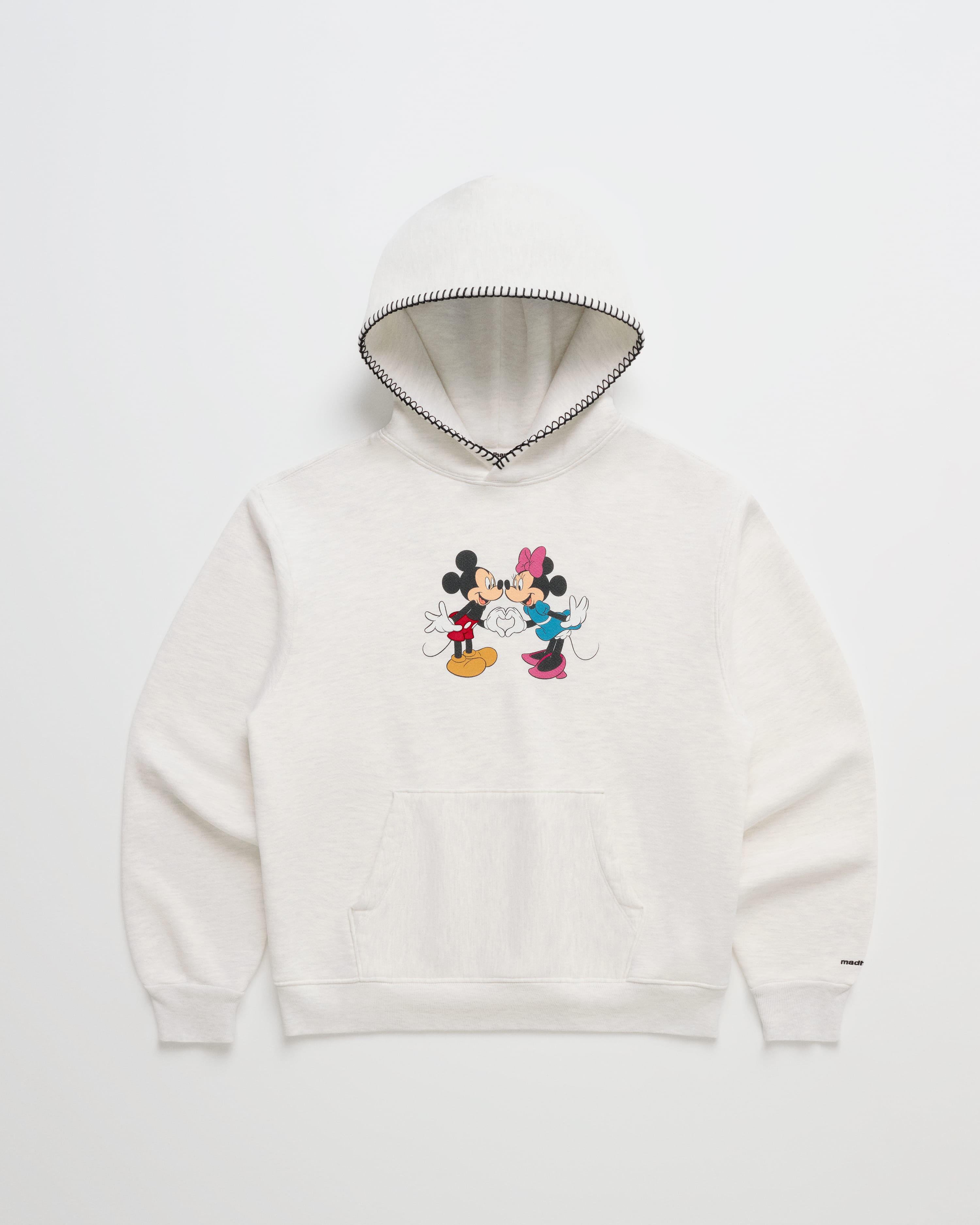 Mickey Mouse and Minnie Mouse Heart Fleece Hoodie | Madhappy