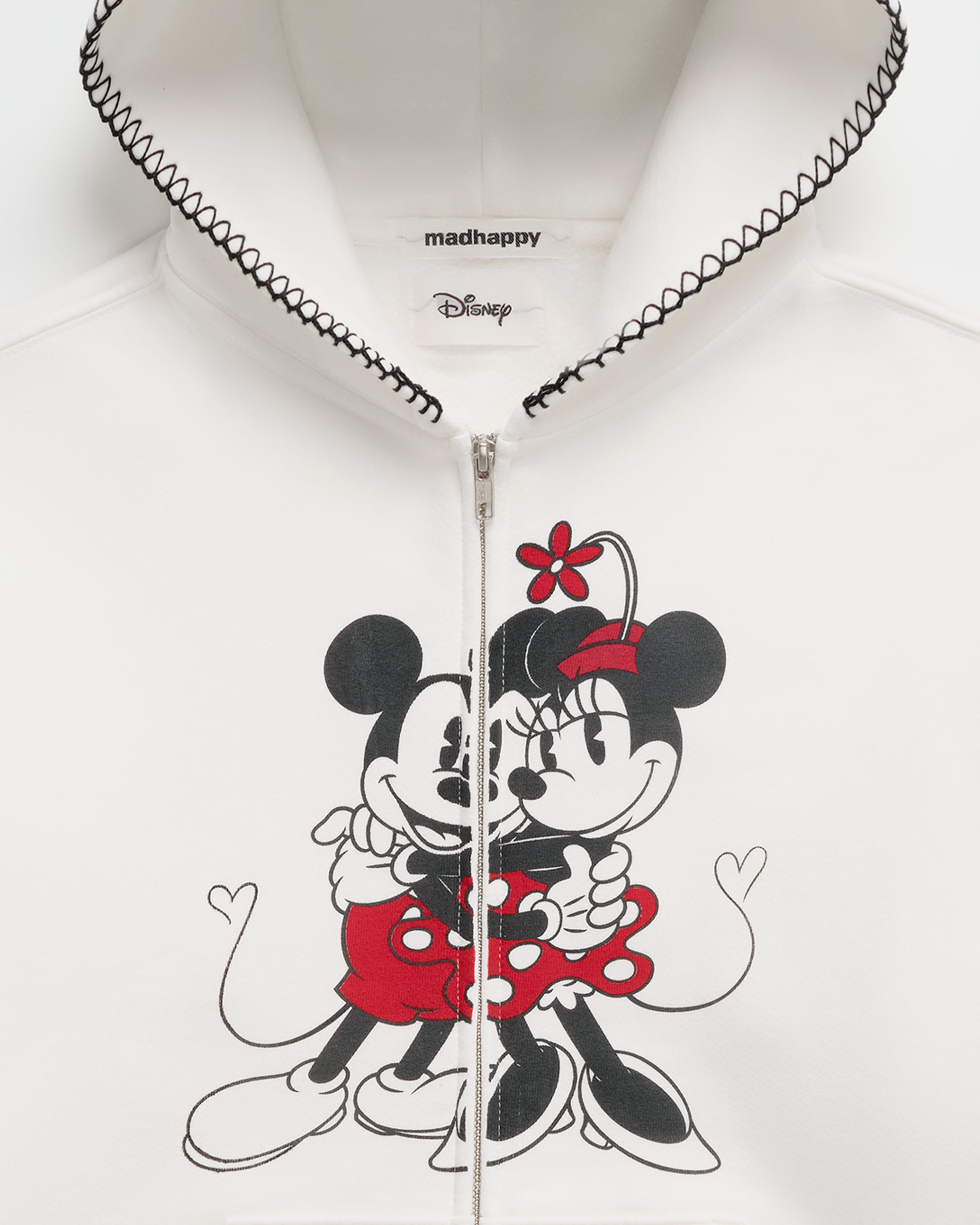 Mickey Mouse and Minnie Mouse Fleece Zip Up | Madhappy