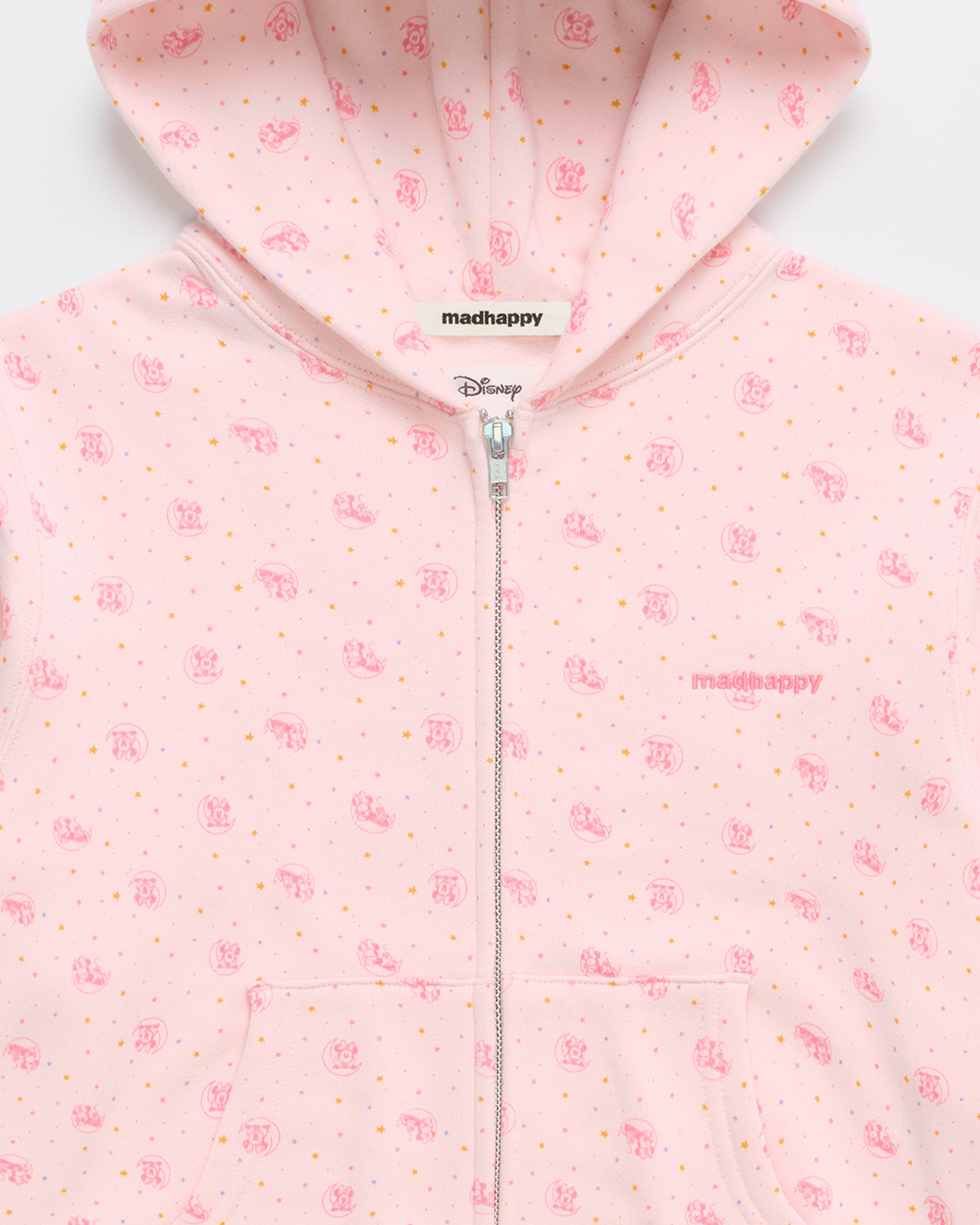 Sleepy Minnie Mouse Shrunken Zip Up | Madhappy