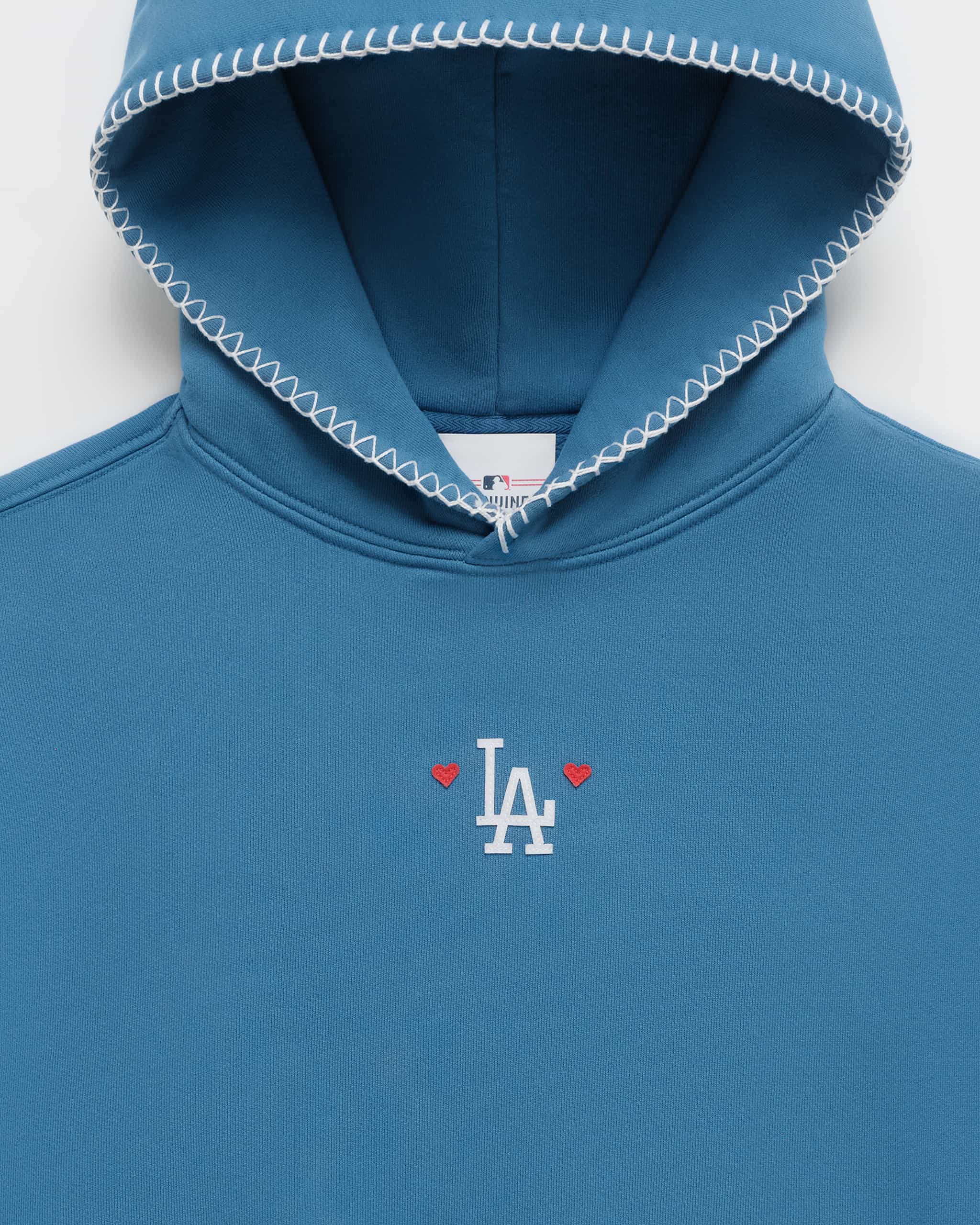 Dodgers Heart Fleece Hoodie | Madhappy