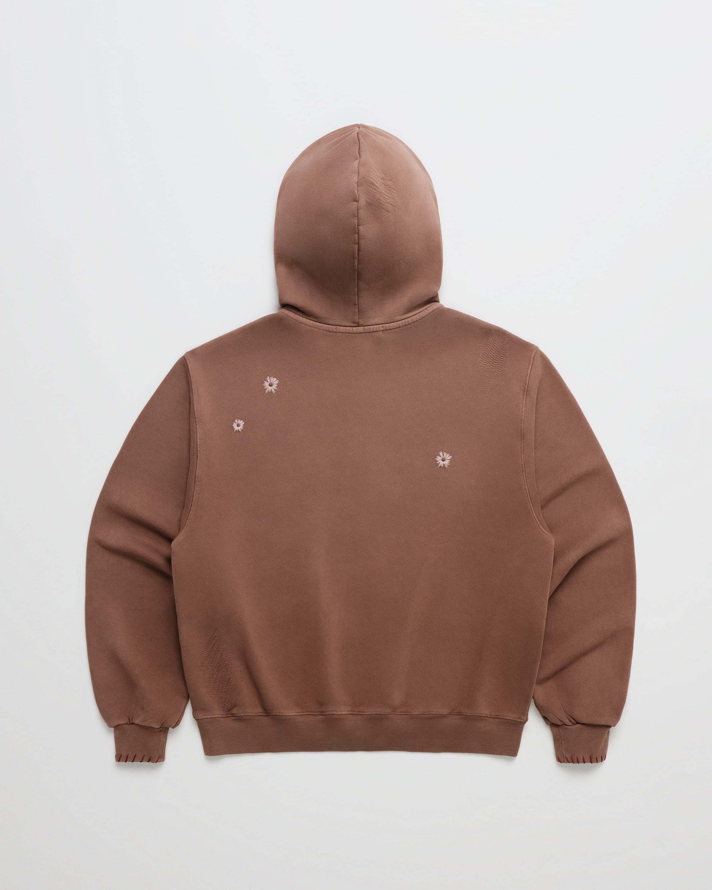 Crystal Flower Zip Up Hoodie