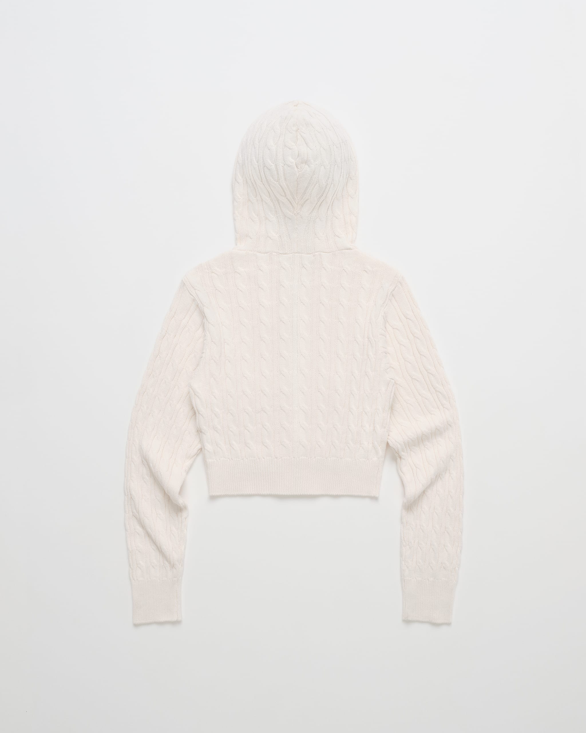 Heritage Classics Washed Cropped Cable Knit Zip Up | Madhappy