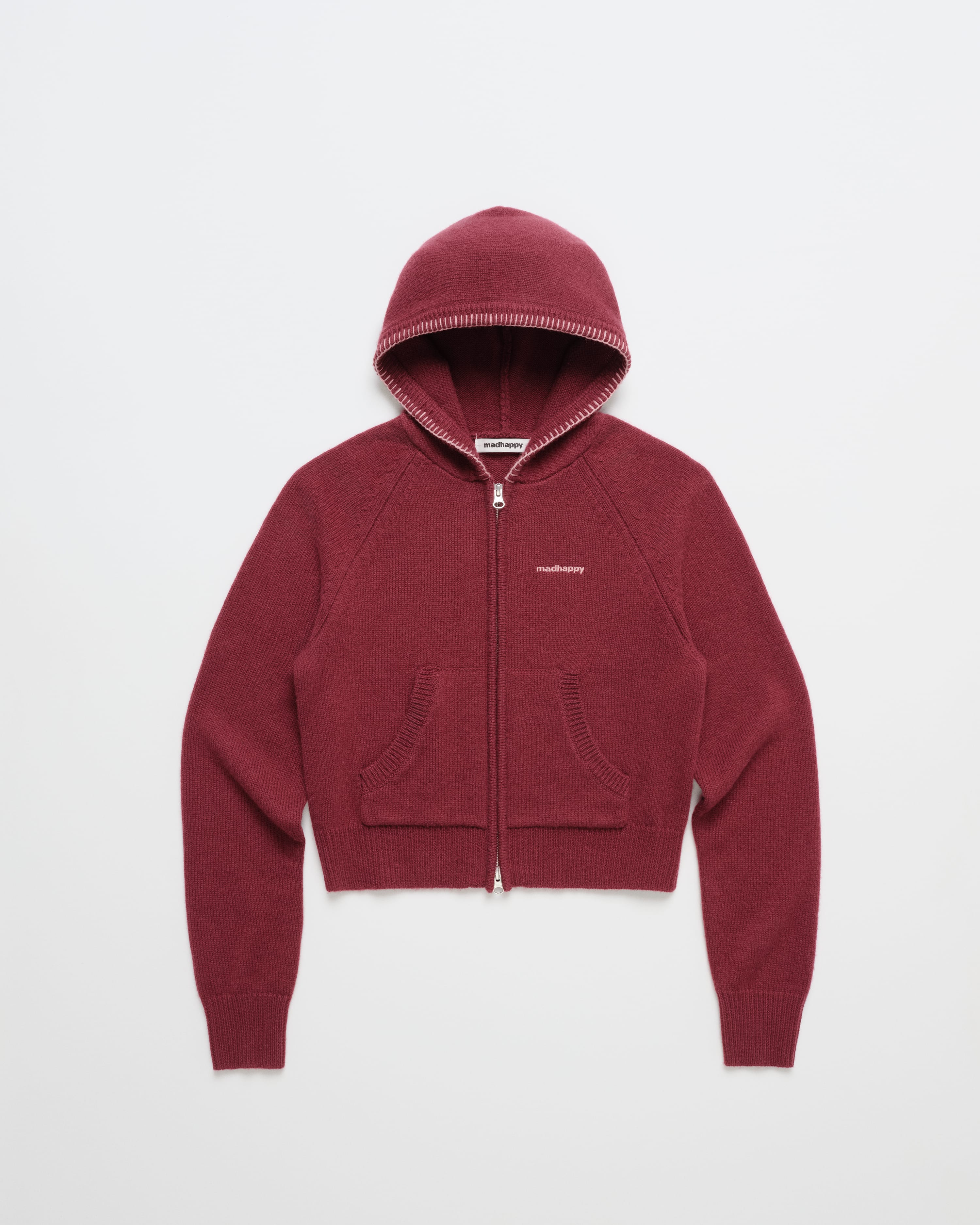 Fuzzy Sweater Full Zip Hoodie | Madhappy