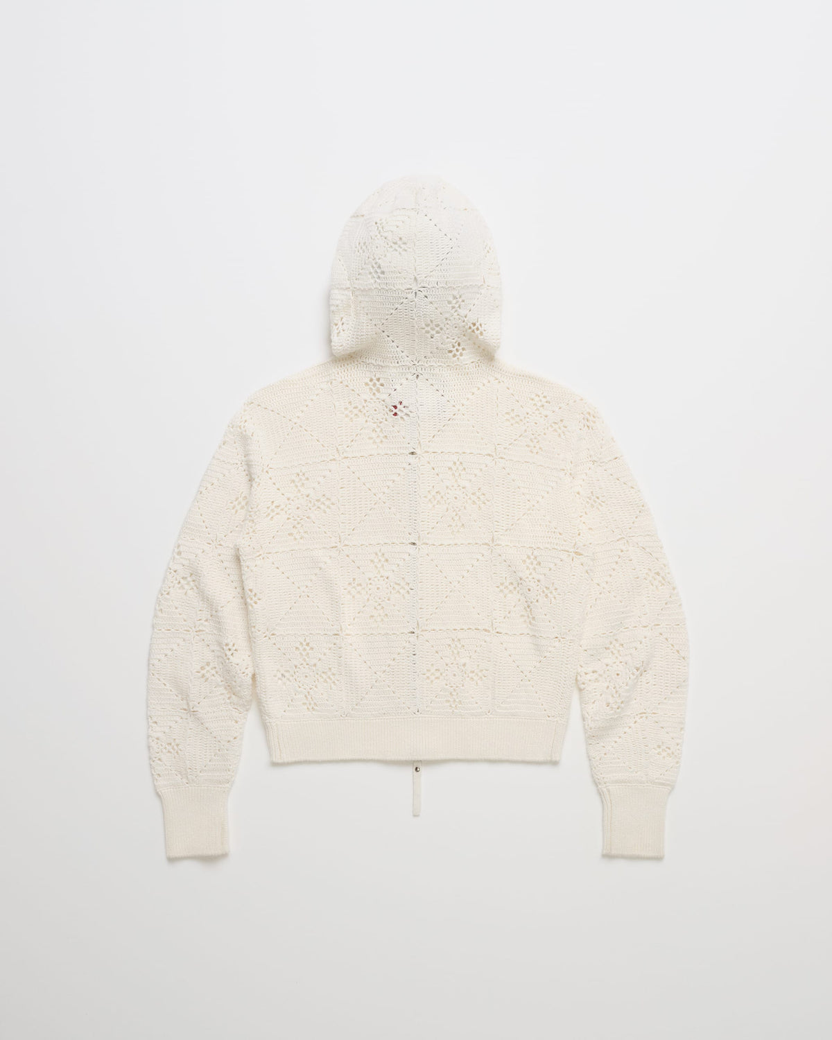 Lucky Crochet Zip Up – Porcelain