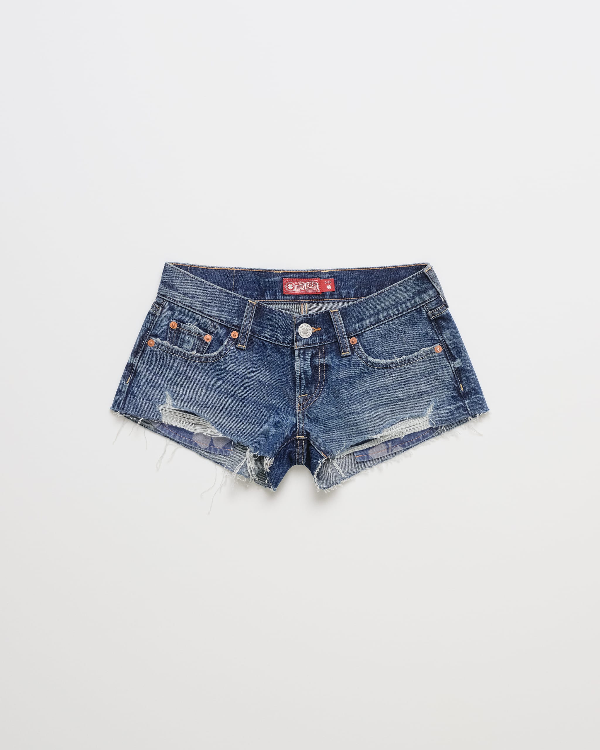 Lucky Low Rise Denim Shorts | Madhappy