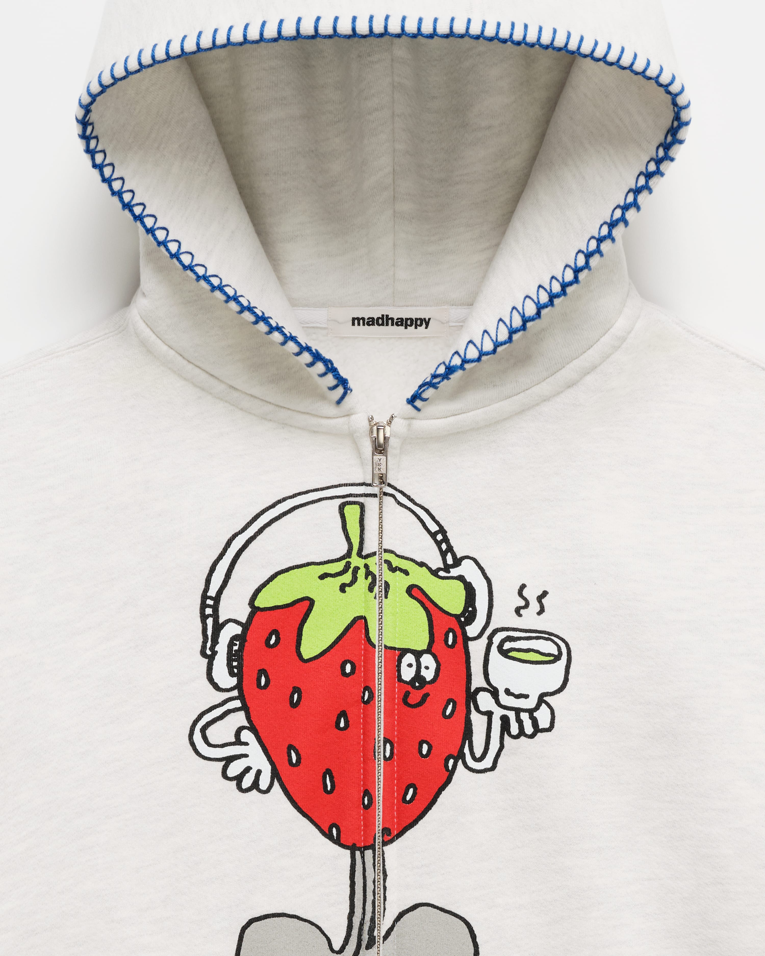 Pantry Strawberry Fleece Zip Up | Madhappy