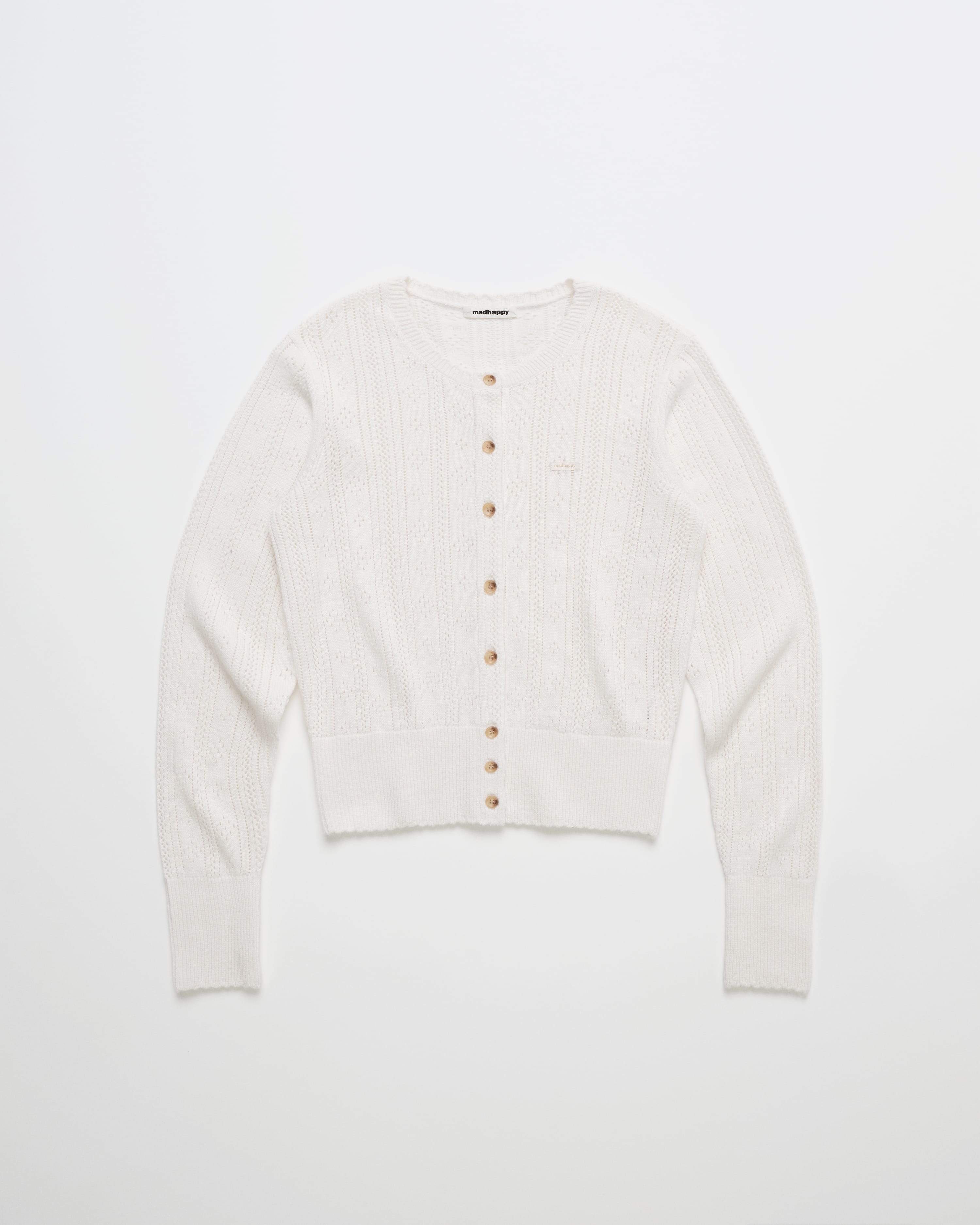 Pointelle Pullover Sweater Hoodie | Madhappy