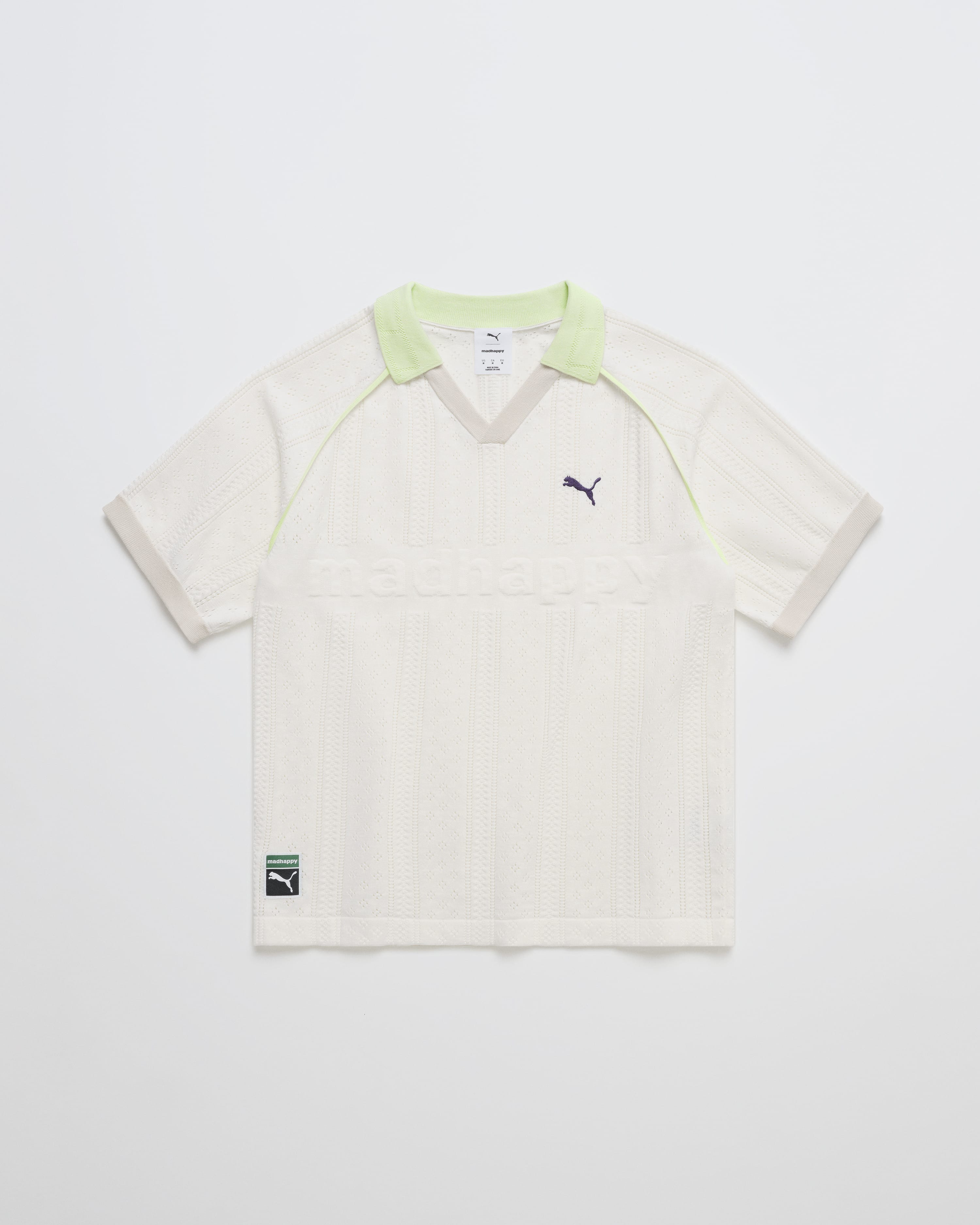 Puma ホワイト バーガンディ シャツ PUMA Knit Polo | Madhappy