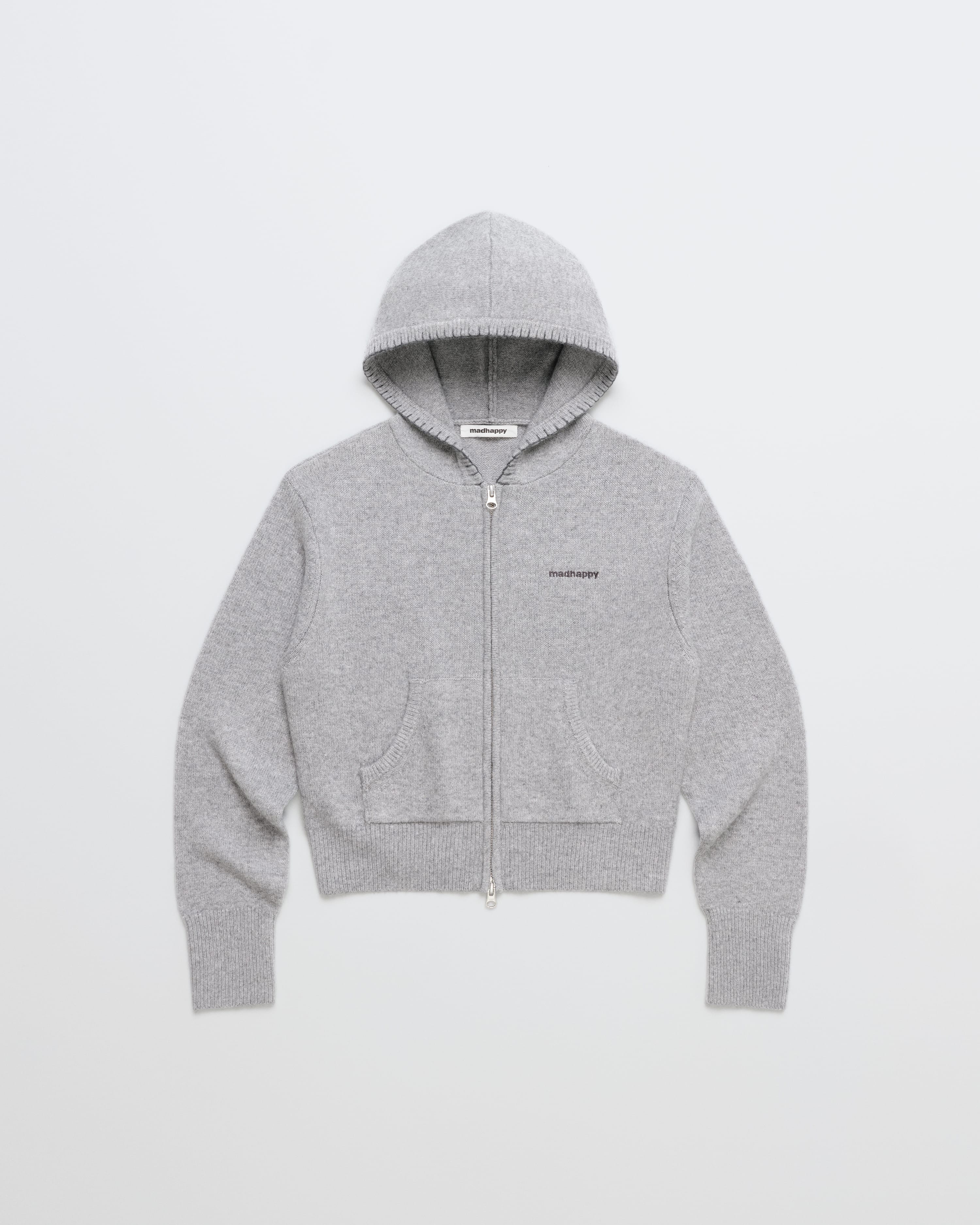 Classics Shrunken Sweater Full Zip Hoodie | Madhappy