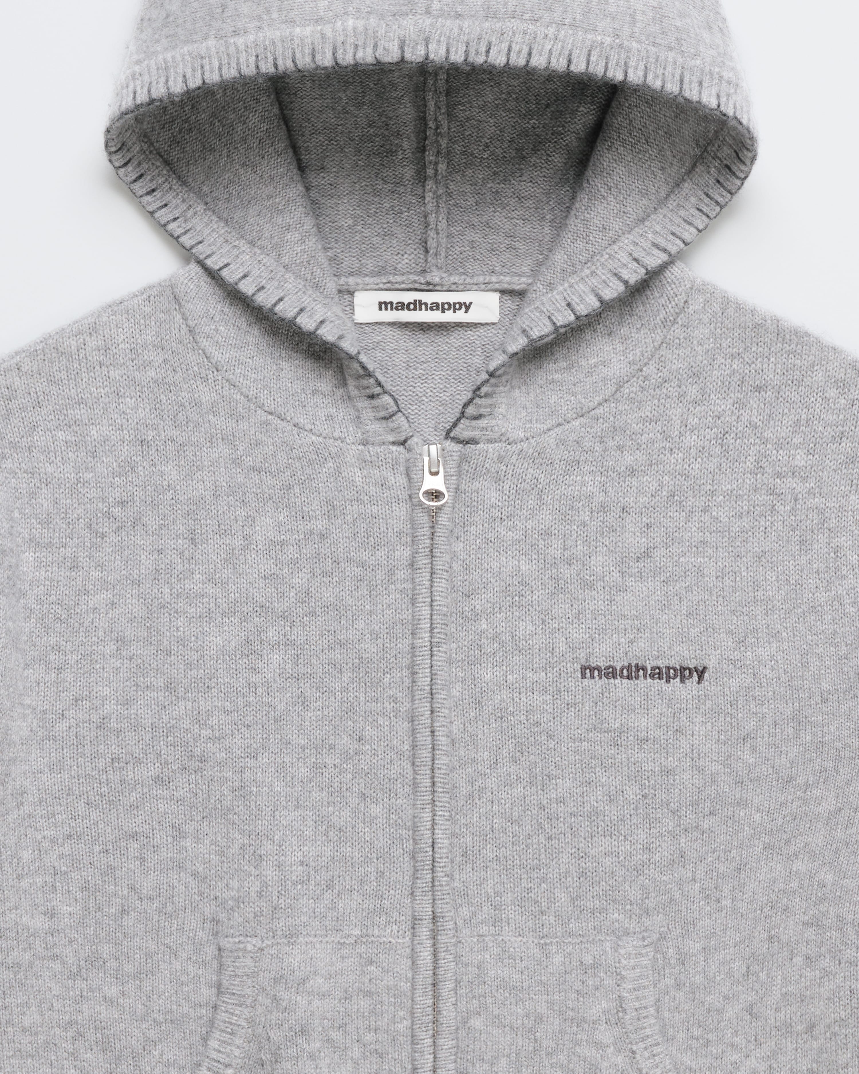 Classics Shrunken Sweater Full Zip Hoodie | Madhappy