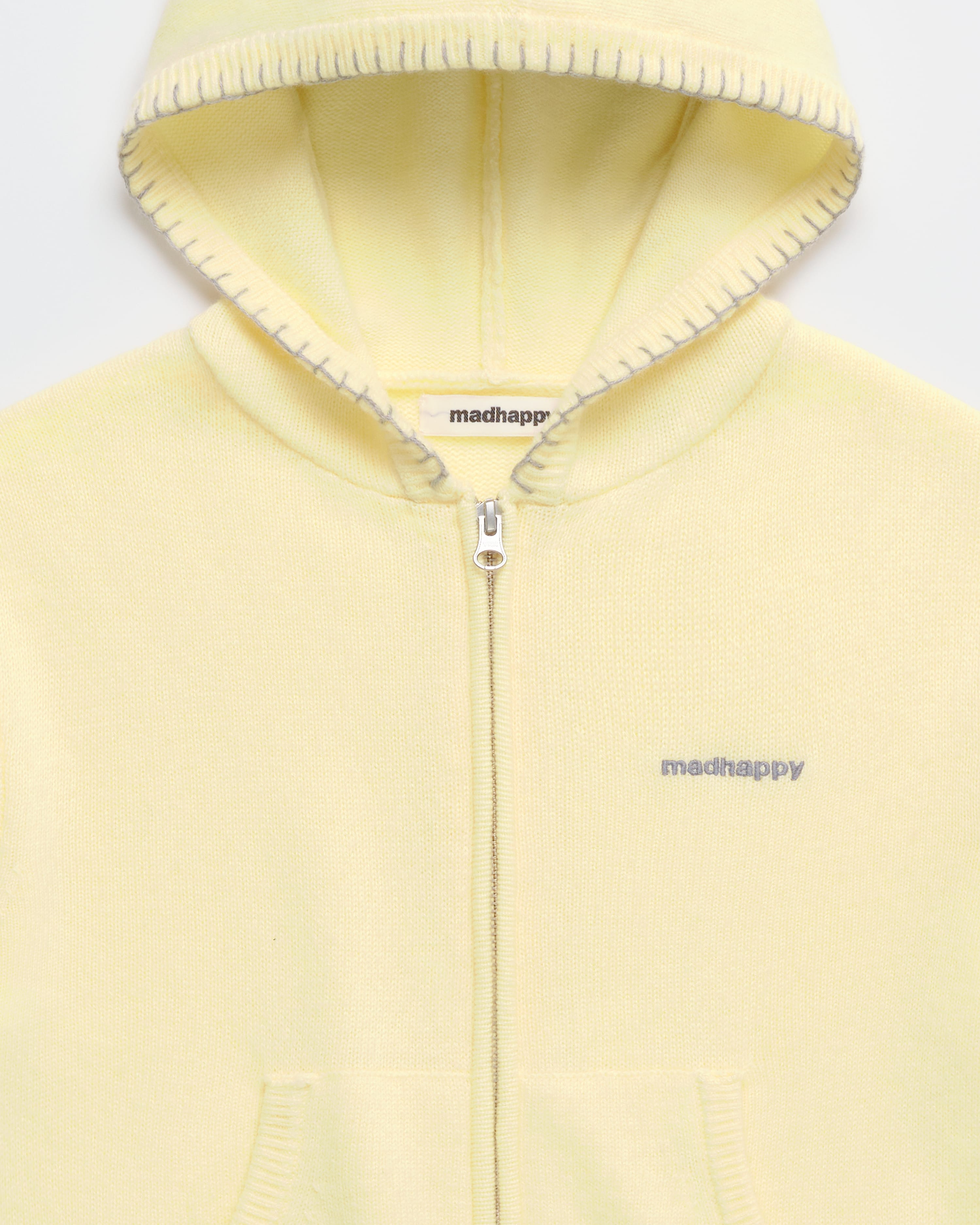 Classics Shrunken Sweater Full Zip Hoodie | Madhappy