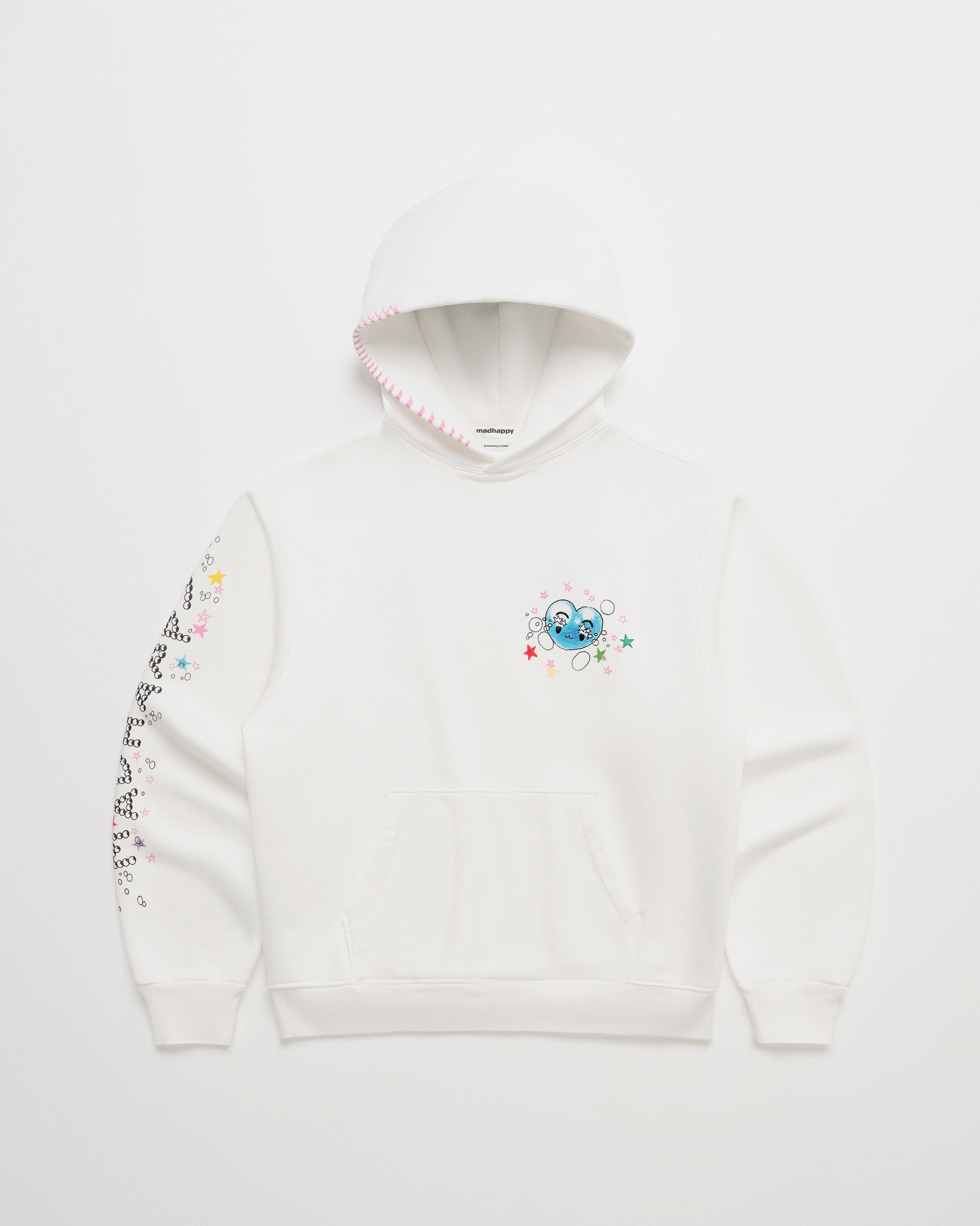 Bubble Hearts Fleece Hoodie | Madhappy