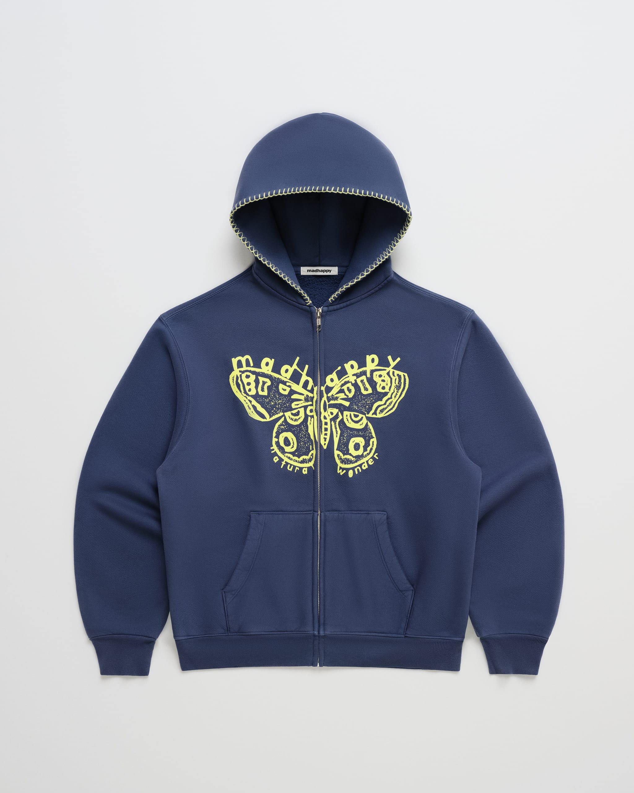 Butterfly Midweight Fleece Zip Up | Madhappy