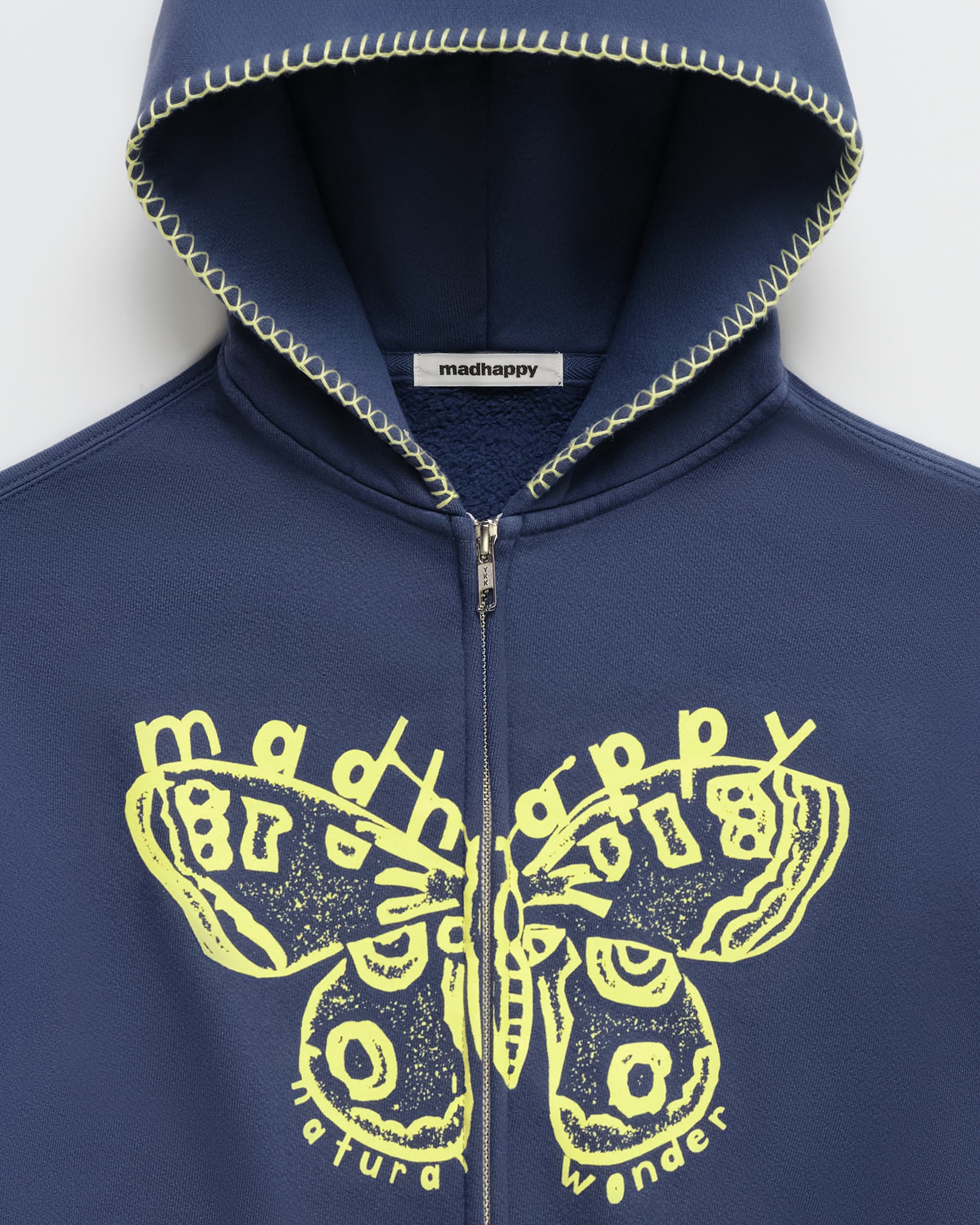 BUTTERFLY - acada92264④ Butterfly Midweight Fleece Zip Up | Madhappy