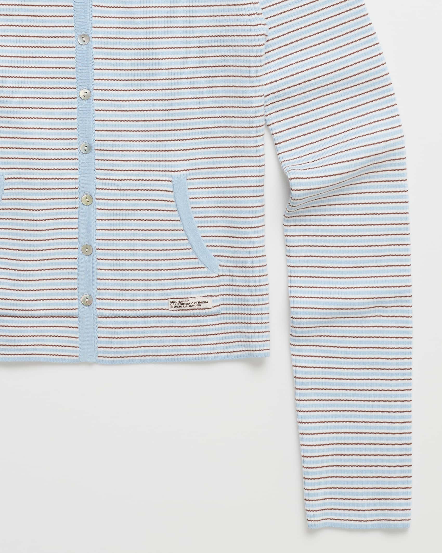Ribbed Knit Hooded Cardigan | Madhappy