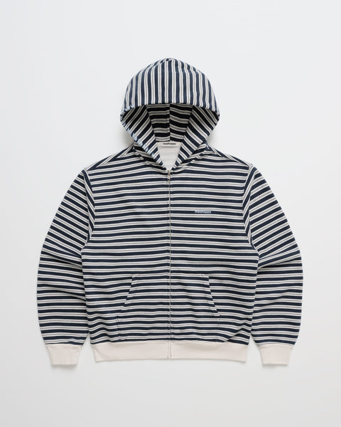 Striped Midweight Fleece Zip Up | Madhappy
