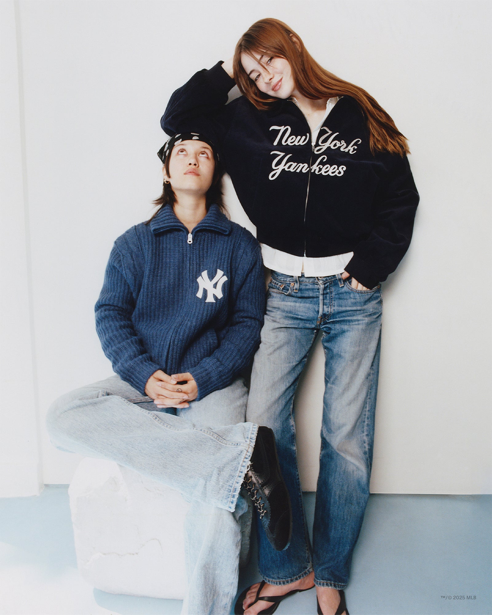 Yankees Knit Baseball Jacket | Madhappy